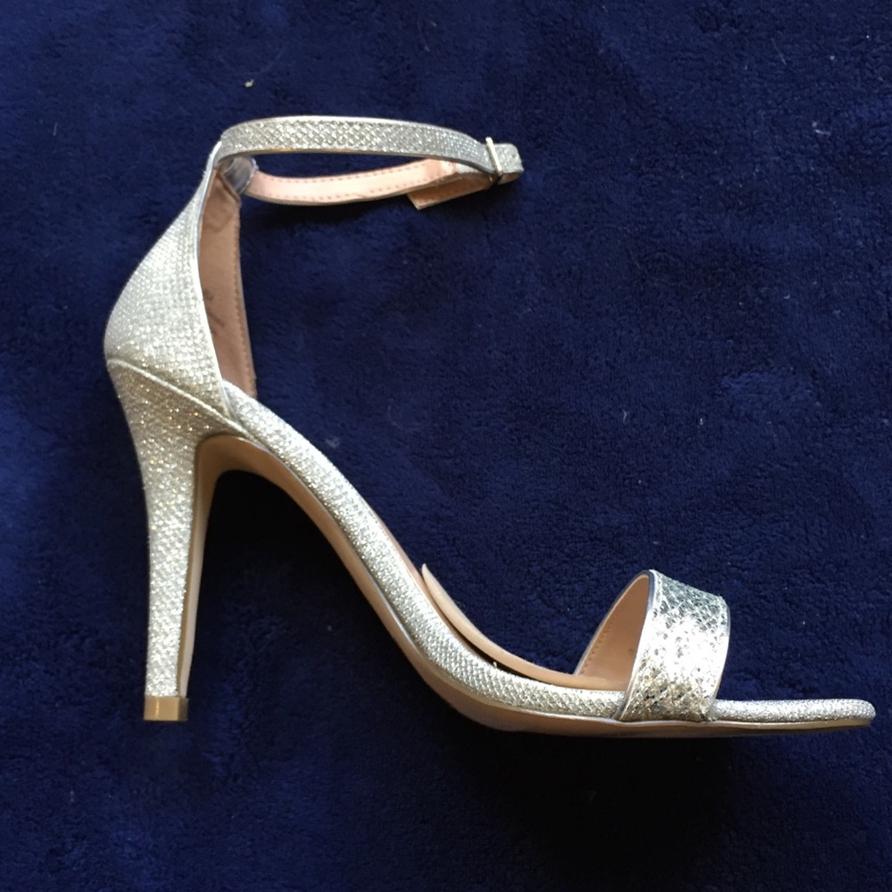 Mix No. 6 Silver Strappy Heels